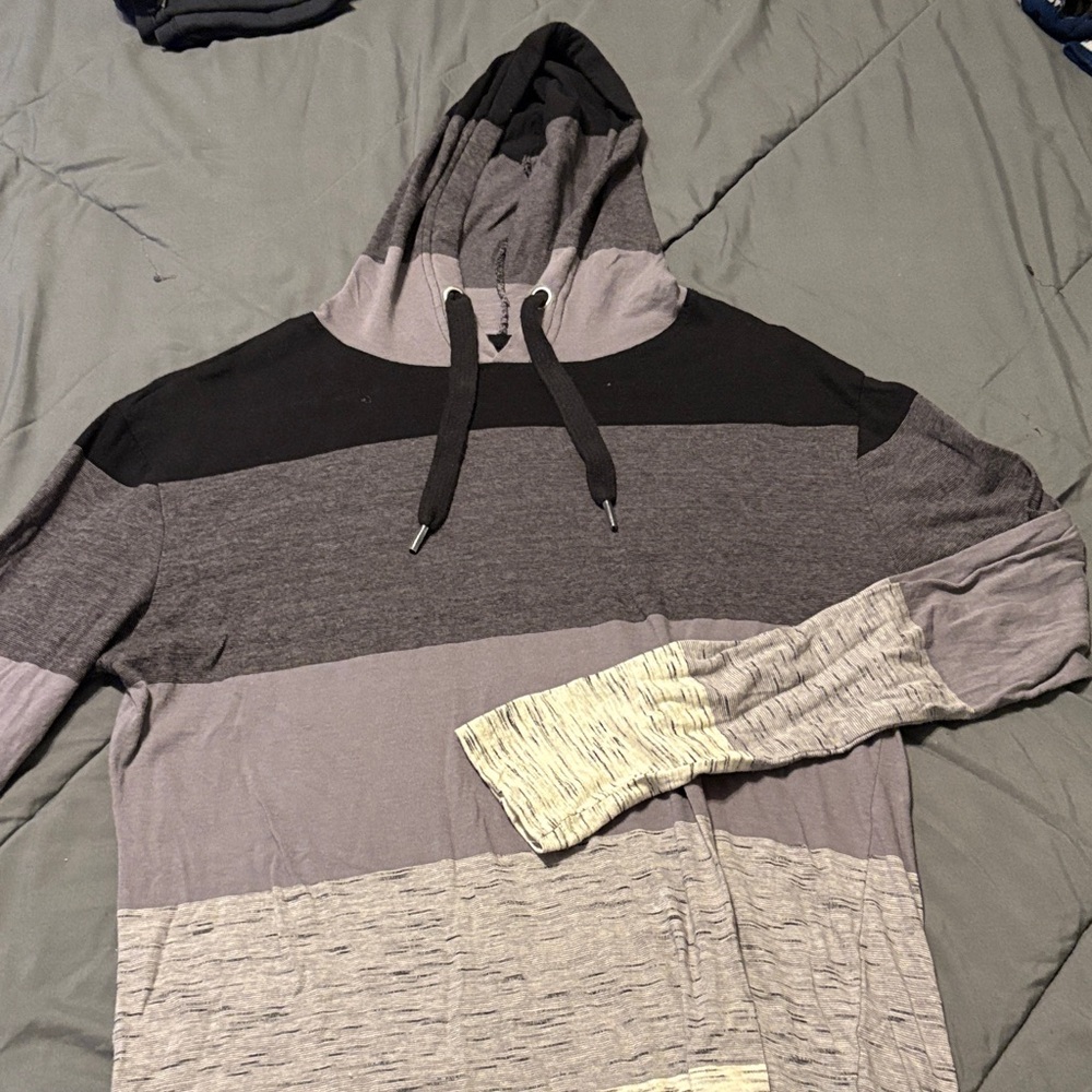 Stylish Men's Striped Hoodie